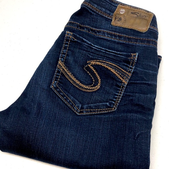 Silver Jeans Denim - VINTAGE SILVER SUKI MID STRAIGHT JEANS 27x30 SUPER STRETCH DENIM 😎